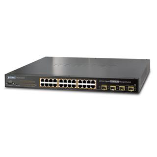 Planet Switch 24-p Gigabit 24xPoE+ 4xSFP Layer2 PD-Alive Schedule B440W